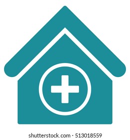 Add Building vector icon. Flat soft blue symbol. Pictogram is isolated on a white background. Designed for web and software interfaces.