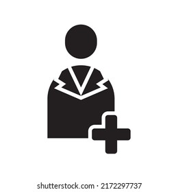add business man icon or logo isolated sign symbol vector illustration - high quality black style vector icons
