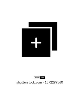 Add button icon, design inspiration vector template for interface and any purpose