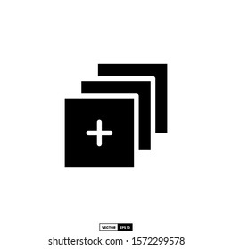 Add button icon, design inspiration vector template for interface and any purpose