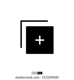 Add button icon, design inspiration vector template for interface and any purpose