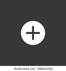 Add button icon on grey background