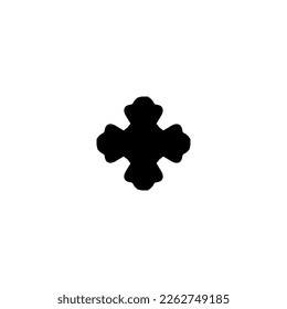 Add button. Add icon. Simple style Christian religion holiday poster background symbol. Cross brand logo design element. Cross t-shirt printing. vector for sticker.
