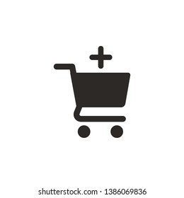 Add, buy, shop vector icon. Simple element illustration from UI concept. Finance concept vector illustration.
