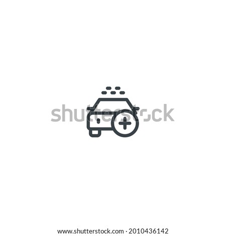 Add Cab - Vector Icon Pictogram