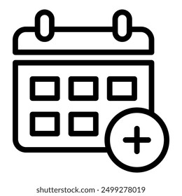 Add calendar icon. Calendar icon