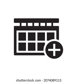 Add Calendar Icon - Date Add Icon
