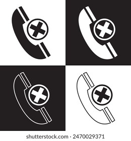 Add call icon for web, ui, and mobile apps. isolated on white and black background. EPS 10