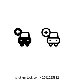 Add car contribution sales Icon, Logo, and illustration Vector