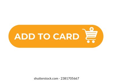 Add to card button vector isolated web design element Vector web action buttons.