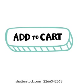 add to card button Vector stock illustration isolated on a white background. Concept of opening a bank account or paying for medical services,