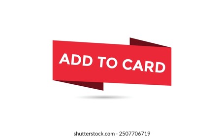 Add to card  button web banner templates. Vector Illustration 
