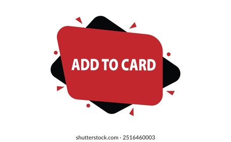 Add to card  button web banner templates. Vector Illustration 
