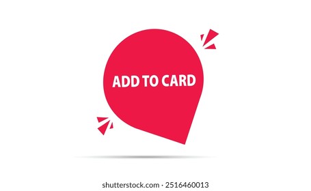 Add to card  button web banner templates. Vector Illustration 
