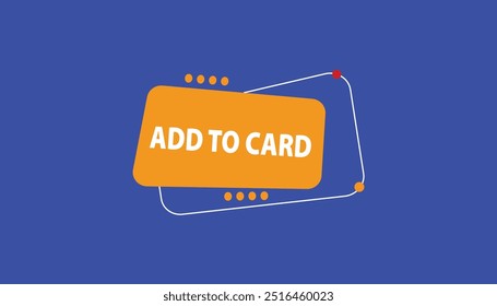Add to card  button web banner templates. Vector Illustration 
