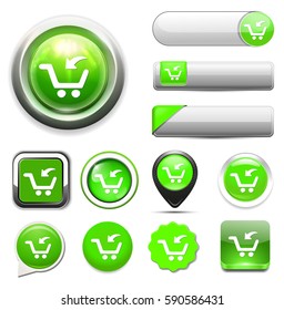 add to cart button, buy now icon