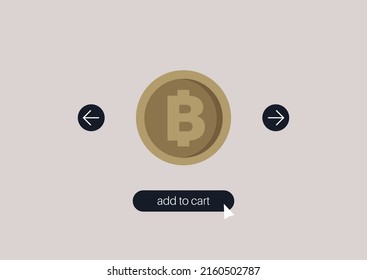 Zum Warenkorb-Button hinzufügen, eine Kryptowährung-Markt kaufen, kaufen Sie eine Bitcoin online