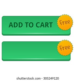 Add to Cart Button with Free Badge