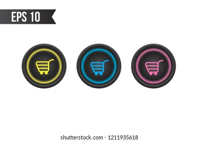 
add to cart button icon / buy button for websites / applications