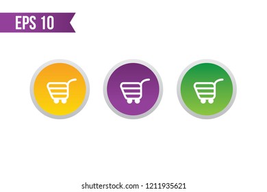 
add to cart button icon / buy button for websites / applications