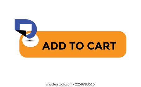 Add to cart button web banner templates. Vector Illustration
