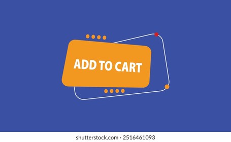 Añadir al Carrito Plantillas de Anuncio de Web de Botón. Ilustración vectorial 