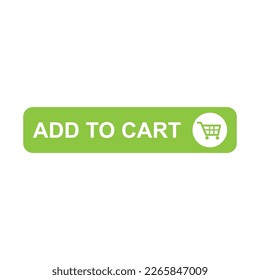 add to cart button web icon vector