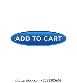 add to cart button website vector template