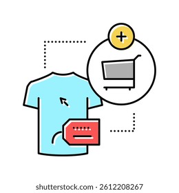 add to cart color icon vector. add to cart sign. isolated symbol illustration