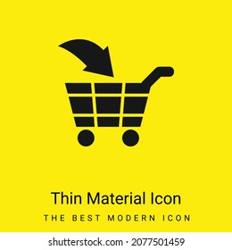 Add To Cart E Commerce Interface Symbol minimal bright yellow material icon