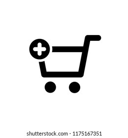 Add to cart, e-commerce symbol, vector icon
