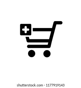 Add to cart, e-commerce symbol, vector icon