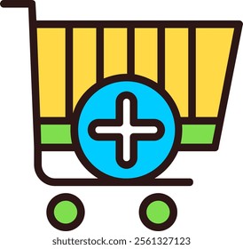 Add to Cart Filled Style Icon Design