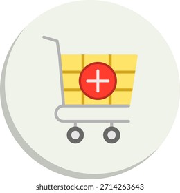 Añadir al Carrito Flat Circle Style Icon