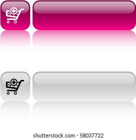 Add to cart glossy square web buttons.