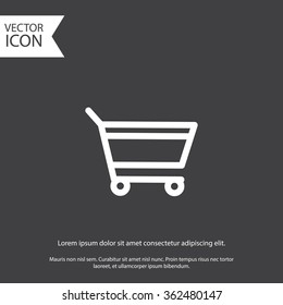 add to cart. gray icon. eps 10.
