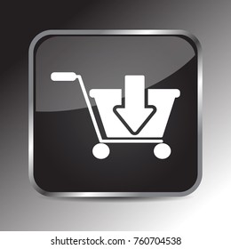 add to cart icon 3d. Internet icon 3d and application icon 3d. Vector eps 10.