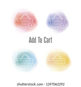 Add To Cart Icon Concept