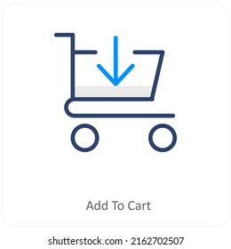 Add To Cart Icon Concept