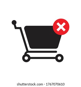 Add to cart icon design isolated on white background