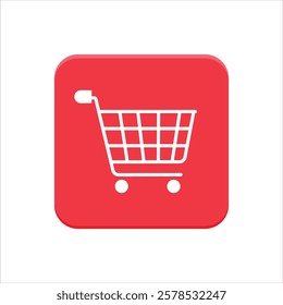 Add to cart icon design for various shopping platforms and apps. Vector illustration.