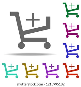 Add, cart icon. Elements of web in multi color style icons. Simple icon for websites, web design, mobile app, info graphics