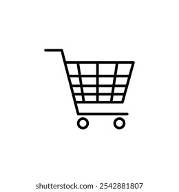 Add to cart icon. filled and line stroke icons