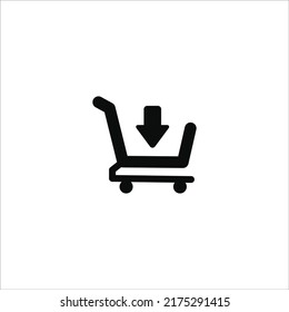 Add to Cart Icon isolated on white background
