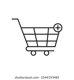 Add to cart icon. isolated vector icon.