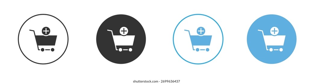 Add to cart icon Logo Template Design set