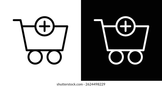 Add to cart icon. Logotype vector set