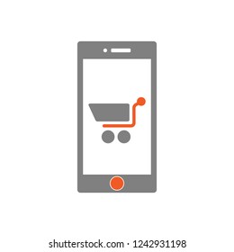 add to cart icon with mobile phone