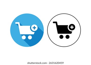 Add to cart icon with shopping basket design, shopping cart icons, shopping trolley icon