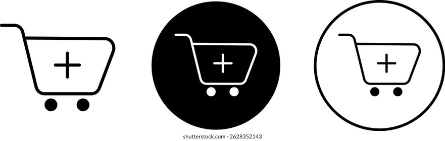 Add cart icon. shopping cart icons. basket icon symbol. Buy on market or supermarket. shop and sale